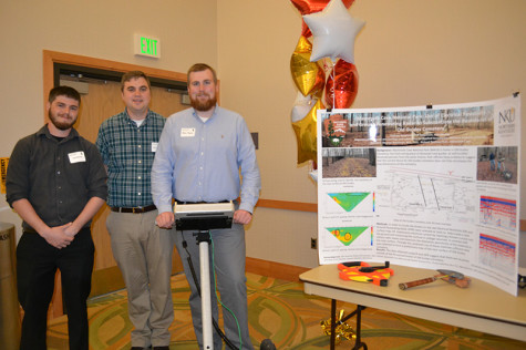Morley, Kappesser, Bergman​  (in that order) with their project and their ground penetrating radar (GPR) used to try and find potential graves in Mammoth National Park. 