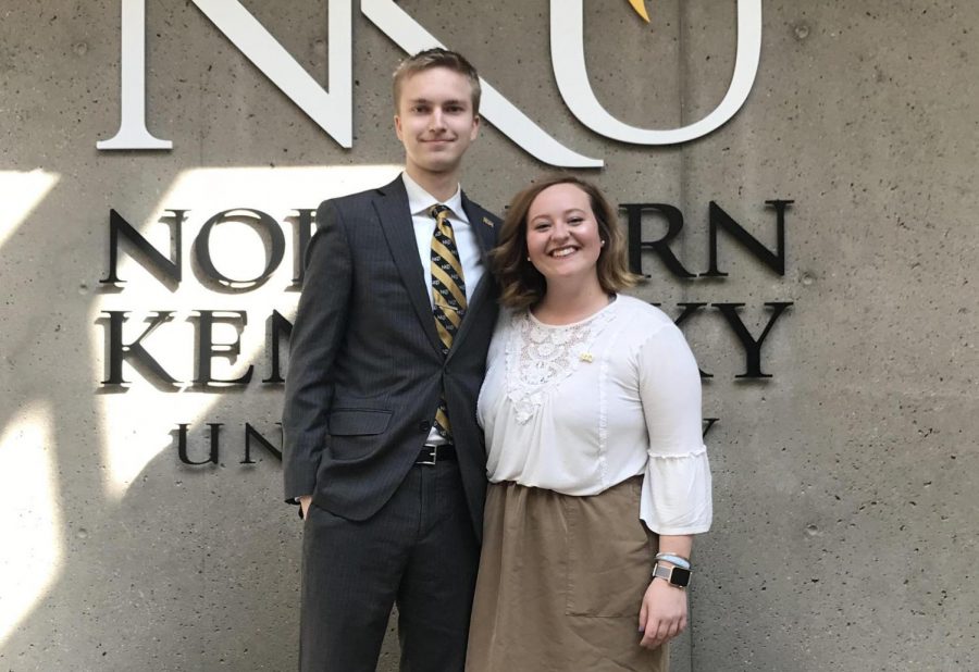 Samantha Marcum and Derek Holden announced their campaign for SGA president on March 12. 