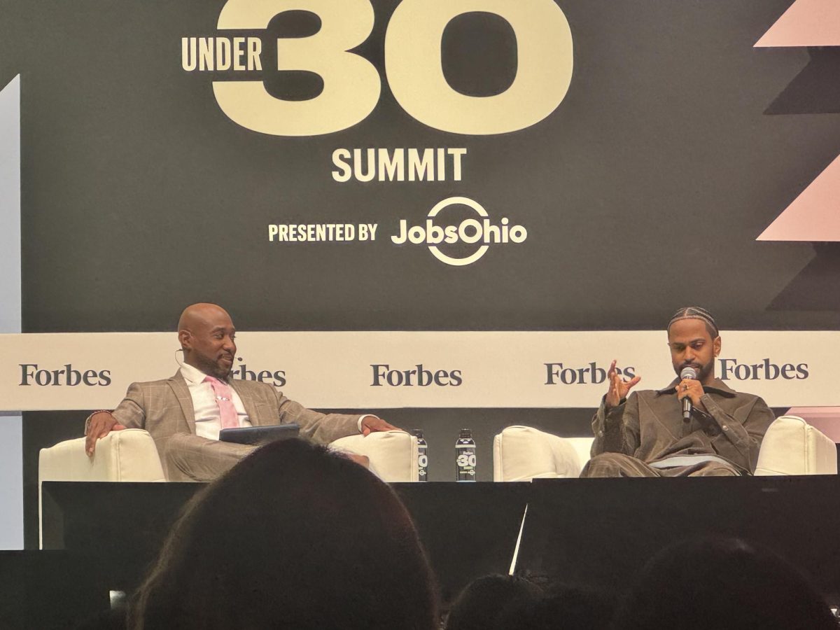 Rapper Big Sean (right) was one of the most anticipated speakers of the event, discussing managing mental health while making it big in the music industry.