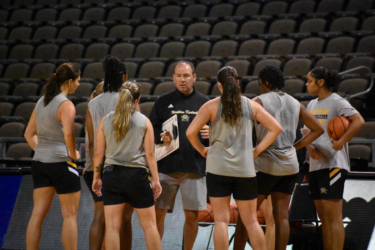 Media day started with an open viewing of women's basketball practice.