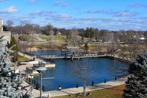 A view of Loch Norse, NKU’s campus lake. 