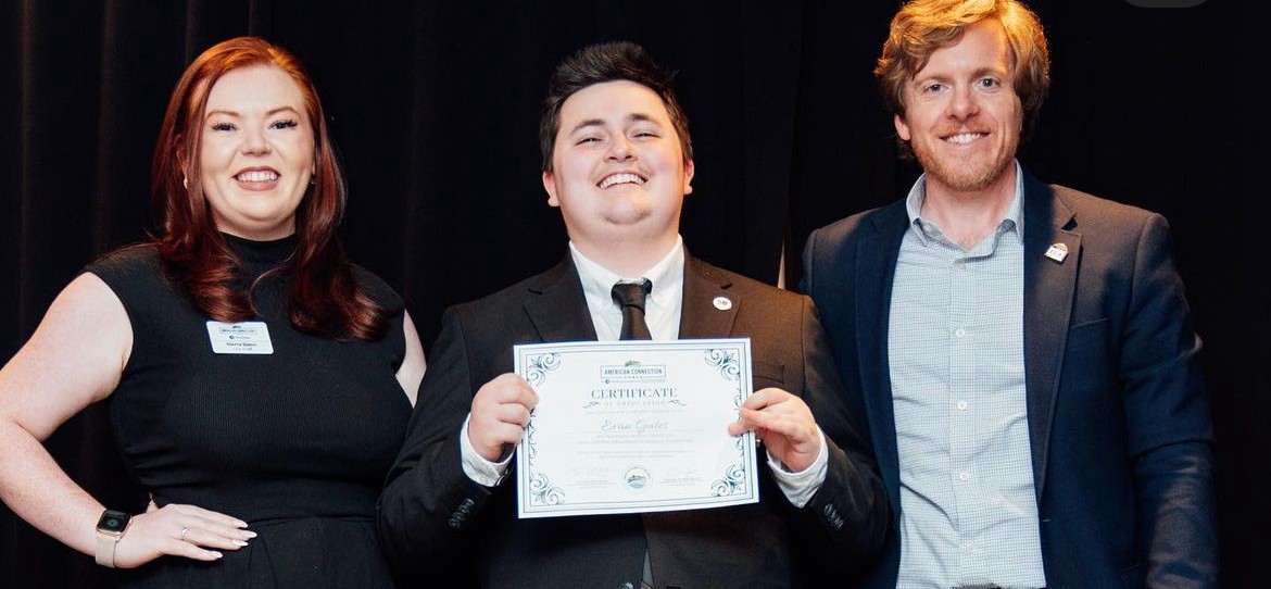 Evan Gates, DEI chair for Sigma Phi Epsilon fraternity (Middle). Photo provided