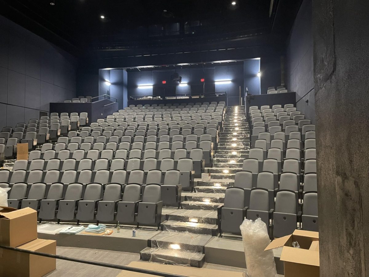 The newly renovated Corbett theater seating and walkways. Photo provided by Ron Shaw