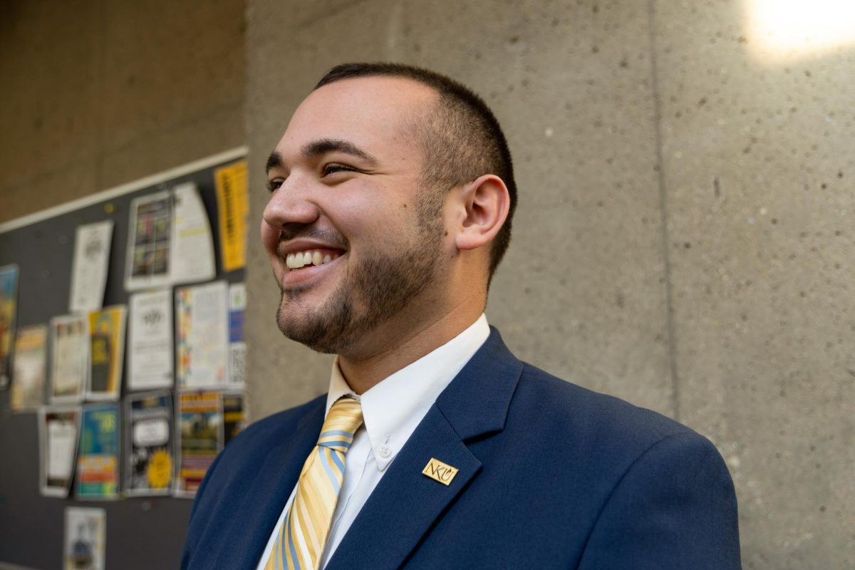 Collin Jarrell, vice president of the Student Government Association, got involved with SGA shortly after moving to campus during his first semester at NKU.