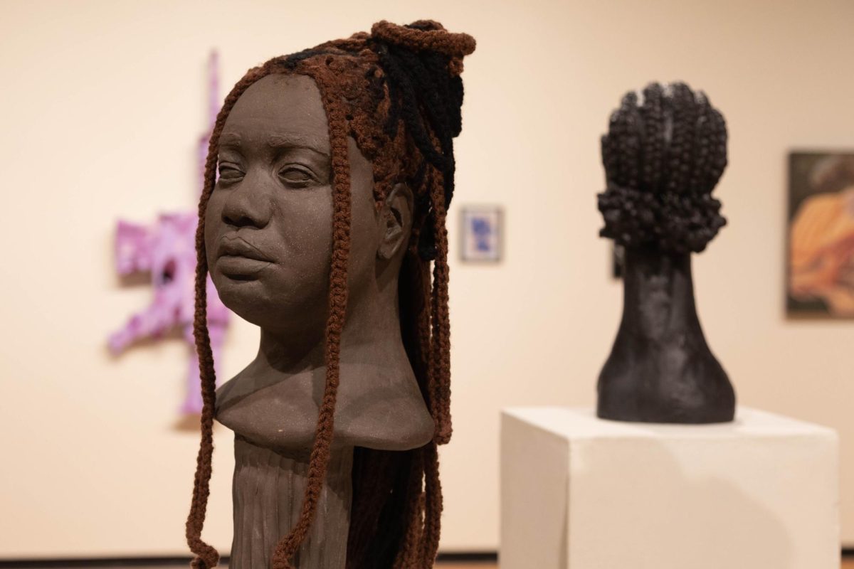 The 2025 Juried Student Exhibition displays works from art students in various mediums and styles.